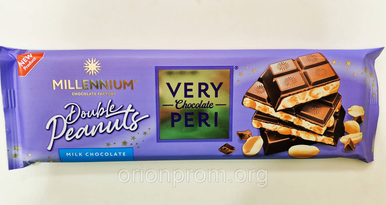 Шоколад Millennium Very Peri з арахісом молочний 285 г
