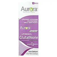 Aurora Nutrascience, Mega-Pack + ®, ліпосомальний глутатіон, 10 пакетиків по 20 мл (0,68 рідк. Унції)