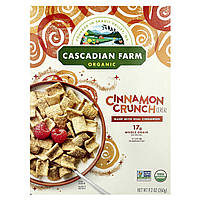 Cascadian Farm, Органічні пластівці, хрустка скоринка з корицею, 260 г (9,2 унції)
