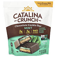 Catalina Crunch, Шоколадне печиво, м'ята, 4 плитки, 33 г (1,16 унції)