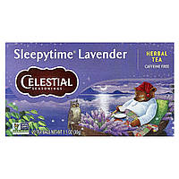 Celestial Seasonings, Herbal Tea, Sleepytime® і лаванда, без кофеїну, 20 чайних пакетиків, 30 г (1,1 унції)