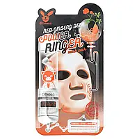 Elizavecca, Маска для обличчя з червоним женьшенем, глибока сила, 1 шт., 23 мл (0,78 рідк. Унції)