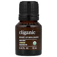 Cliganic, Boost of BrillianceTM, ефірна олія, органічний лимон, 10 мл (0,34 рідк. Унції)