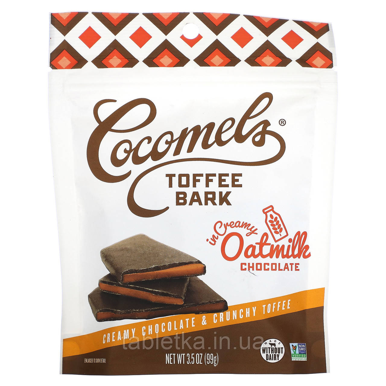 Cocomels Toffee Bark, вершковий шоколад і хрусткий ірис, 99 г (3,5 унції)