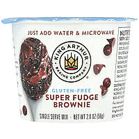 King Arthur Baking Company, Super Fudge Brownie, суміш для однієї порції, 56 г (2 унції)