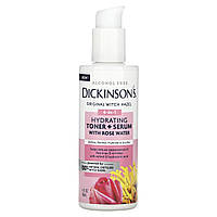 Dickinson Brands, Original Witch Hazel, зволожувальний тонік 4 в 1 і сироватка з трояндовою водою, без спирту, 118