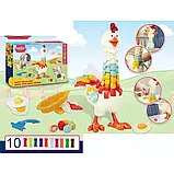 Тісто-пластилін для ліплення із формами Курочка несе яйця  MK 4486-2, фото 2