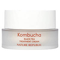 Nature Republic, чорний чай комбуча, лікувальний крем, 70%, 50 мл (1,69 рідк. унції)