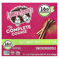 Lenny & Larry's, The Complete Cookie®, Snickerdodle, 12 штук, по 113 г (4 унції)