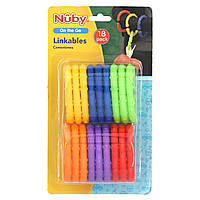 Nuby, On The Go, Linkables, для дітей від 3 місяців, 18 пакетиків