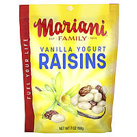 Mariani Dried Fruit, Ванільний йогурт із родзинками, 198 г (7 унцій)