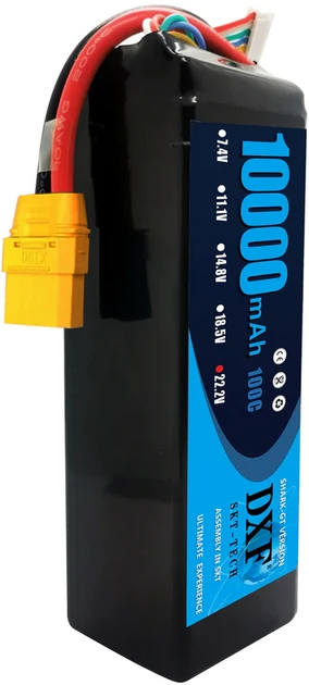 DXF 10000 mAh 100C 22.2V 6S1P Акумулятор в м'якому корпусі для дронів