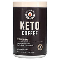 RAPIDFIRE, Keto Coffee, оригінальна суміш, розчинний, середнього обсмажування, 225 г (7,93 унції)