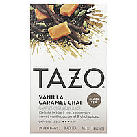 TAZO, Black Tea, чай зі смаком ванілі та карамелі, 20 чайних пакетиків, 50 г (1,8 унції)