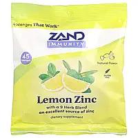 Zand, Immunity, лимон і цинк, натуральний, 45 пастилок