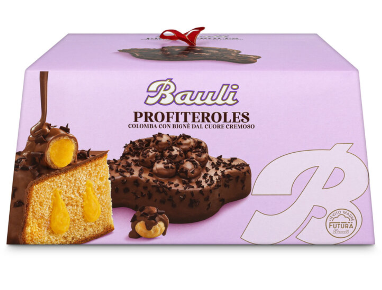 Великодній кекс Коломба Bauli Colomba Profiteroles у шоколадній глазурі з профітролями 750г