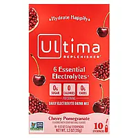 Ultima Replenisher, 6 Essential Electrolytes, щоденна суміш для приготування електролітів, вишня та гранат,