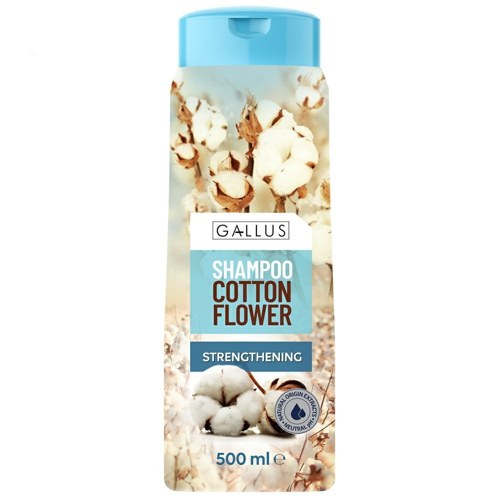 Шампунь для волосся Gallus укріплюючий Cotton Flower 500 мл
