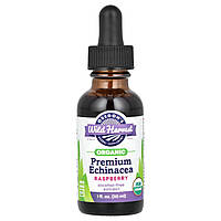 Oregon's Wild Harvest, Органічна ехінацея преміальної якості, без спирту, малина, 30 мл (1 рідк. унці.)