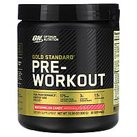 Optimum Nutrition, Gold Standard Pre-Workout, кавунні цукерки, 300 г (10,58 унції)