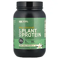 Optimum Nutrition, Золотий стандарт, 100% рослинний протеїн, вершкова ваніль, 740 г (1,63 фунта)