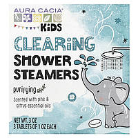 Aura Cacia, Kids, очисні пароварки для душу, очищення, 3 таблетки