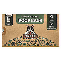 Pogi's Pet Supplies, Компостовані пакети з фекалій, 18 рулонів, 270 пакетів із ручками