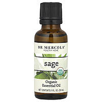 Dr. Mercola, Органічна ефірна олія, шавлія, 30 мл (1 унція)