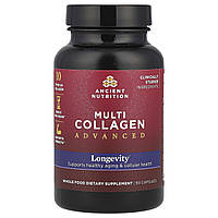 Ancient Nutrition, Multi Collagen Advanced, долголетие, 90 капсул