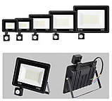 LED прожектор з датчиком руху 50W 220V 6500K, фото 4