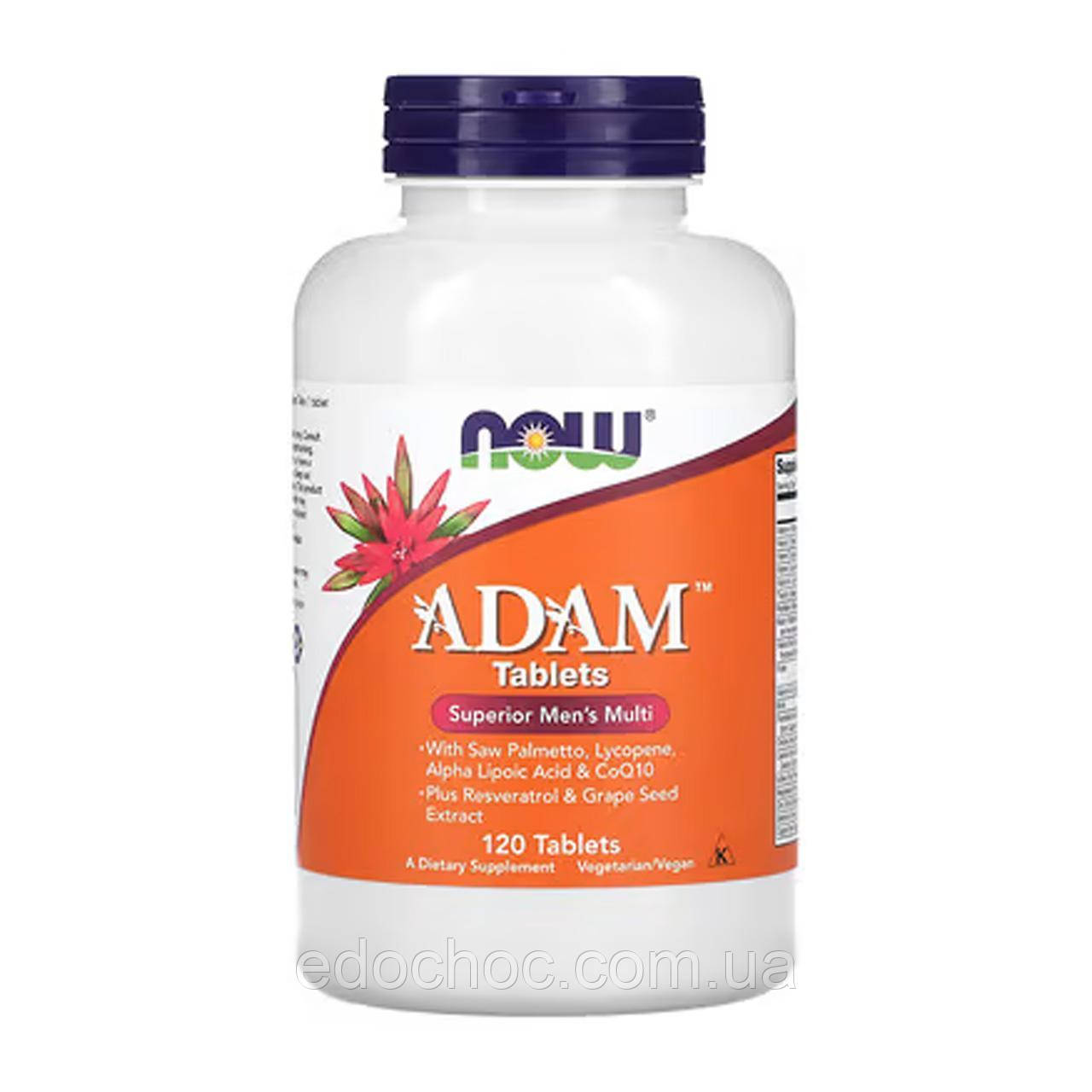 Вітаміни для чоловіків (Adam Tablets) 120 таблеток NOW-03876