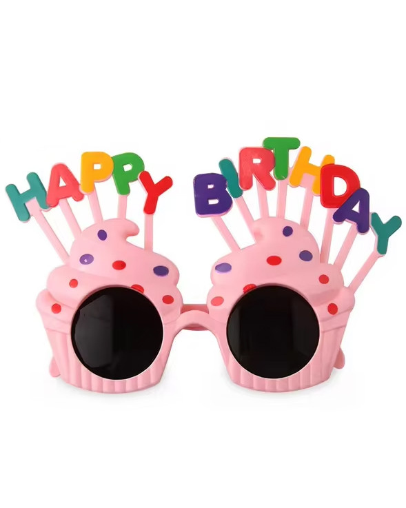 Окуляри Happy birthday (рожеві)