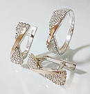 Срібний комплект з золотими накладками, фото 6