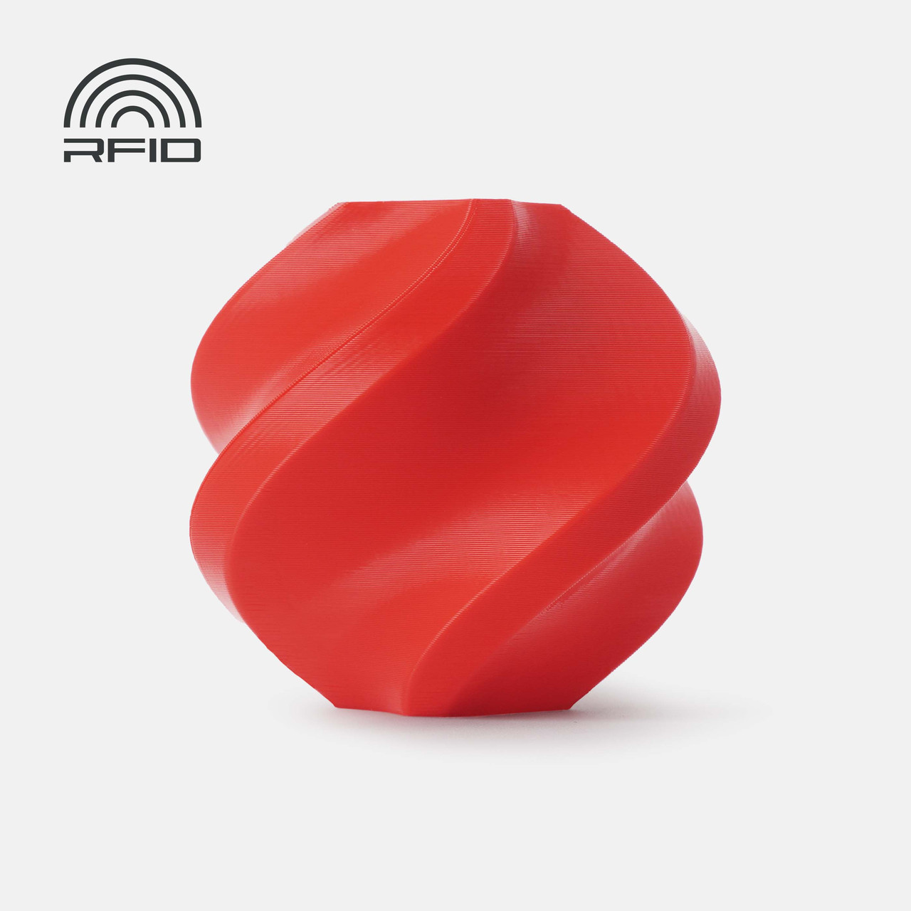 Пластик філамент без котушки Bambu Lab PLA Basic Red (10200), Refill, 1.75мм, 1кг, 330м, 190-230°C, Червоний