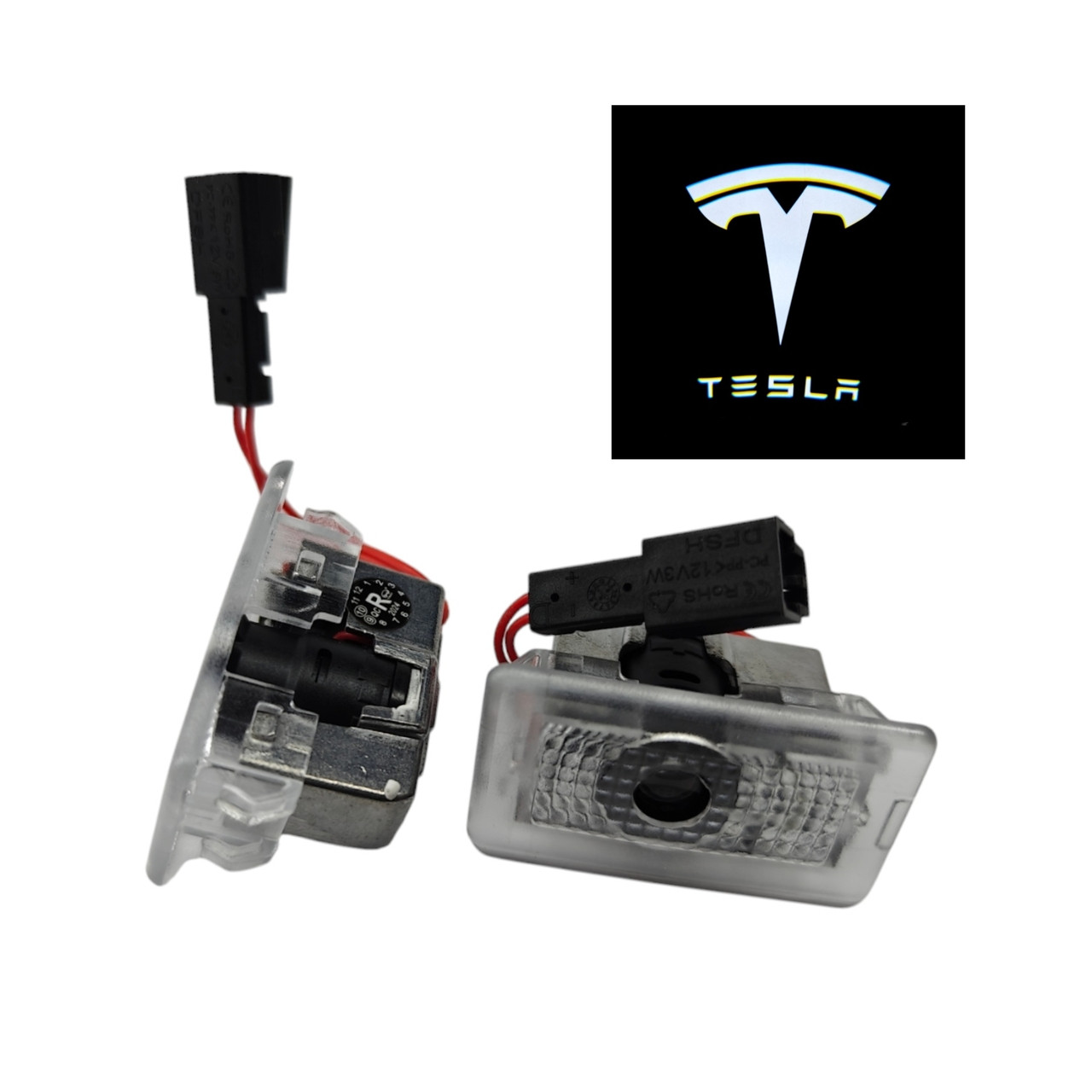 Світлодіодне штатне VIP підсвічування на дверях автомобіля з логотипом Tesla