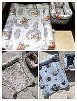 Пеленатор – мягкий матрас на пеленальный столик, комод, доску + корзина для мелочей