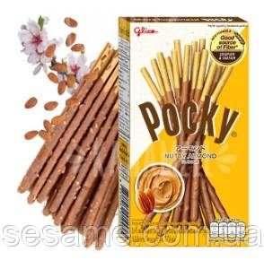 Бісквітні палички Поки з горіхами мигдаль Pocky Nutty Almond 45 г
