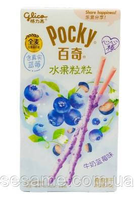 Бісквітні палички Поки з чорницею GLICO Pocky 45 г
