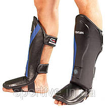 Захист гомілки та стопи CENTURY з ліцензією WAKO | чорний синій | CENTURY 117730-016, фото 2