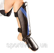 Захист гомілки та стопи CENTURY з ліцензією WAKO | чорний-синій | CENTURY 117730-016, фото 3