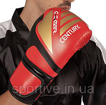 Рукавиці для кікбоксингу CENTURY C-Gear Integrity з ліцензією WAKO | червоно-золотою | CENTURY 115541-903, фото 4