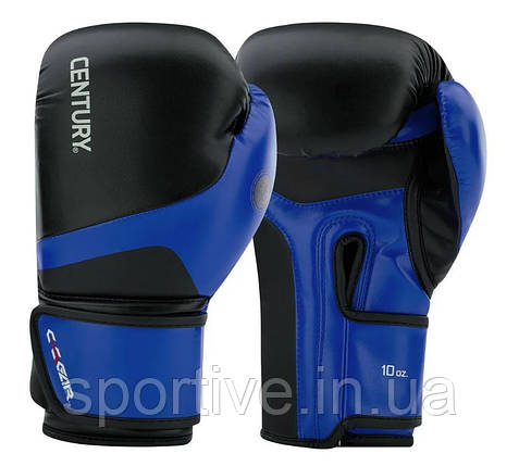 Рукавиці для кікбоксингу CENTURY C-GEAR з ліцензією WAKO | чорно-синій | CENTURY 115540-016, фото 1