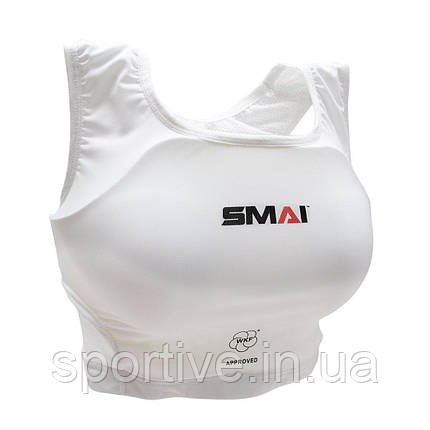 Захист грудей для жінок із ліцензією WKF | біла | SMAI P14, фото 1