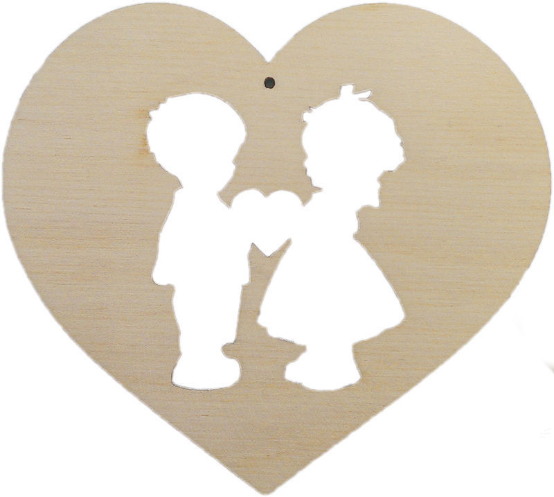 Серце дерев'яне "Закохані"
