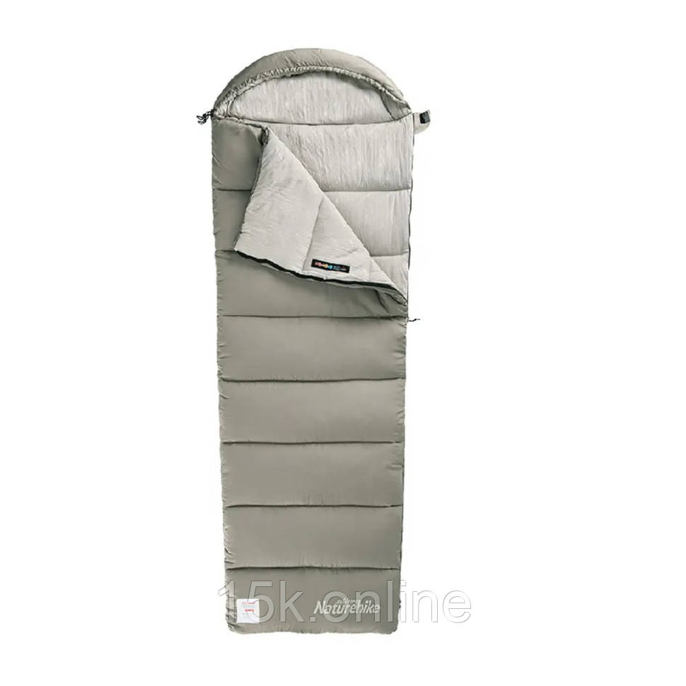 Легкий спальний мішок для 5 Naturehike M300 NH20MSD02 зелений тактичний спальник весна осінь літо для ЗСУ, фото 1