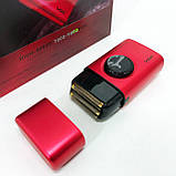 Електрична машинка з насадкою для бороди VGR V-377, Чоловіча бездротова машинка для бороди UW-47, фото 6