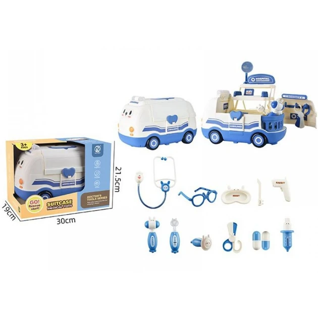 Докторський набір Машина швидкої допомоги з інструментами музика світло RX-850A, фото 1