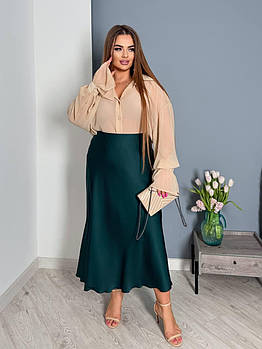 ССпідниця жіноча з шовку у кольорах рр.48-50, 52-54, 56-58