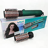 Щітка для волосся що обертається, Фен щітка для об'єму волосся Фен будь-яких типів GX-86, фото 8