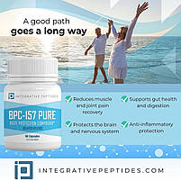 Integrative Peptides BPC-157 Delayed Release / Пептиди БПС 157 уповільненого вивільнення 500 мкг 30 капс., фото 4